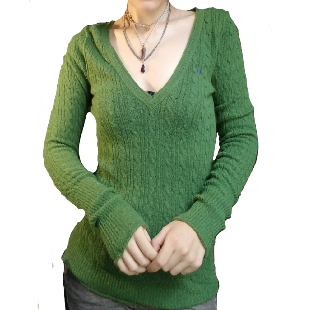 Abercrombie knit v neck sweater